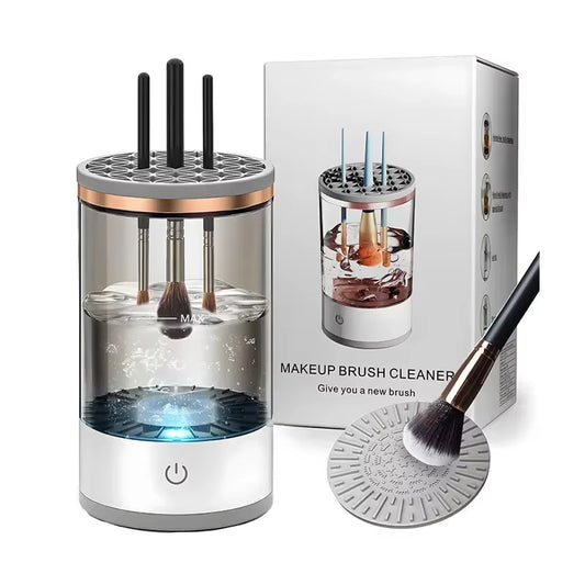 Ultimate Portable Electric Makeup Brush Cleaner & Dryer - USB Powered Eyeshadow Brush Holder for Effortless Beauty Maintenance